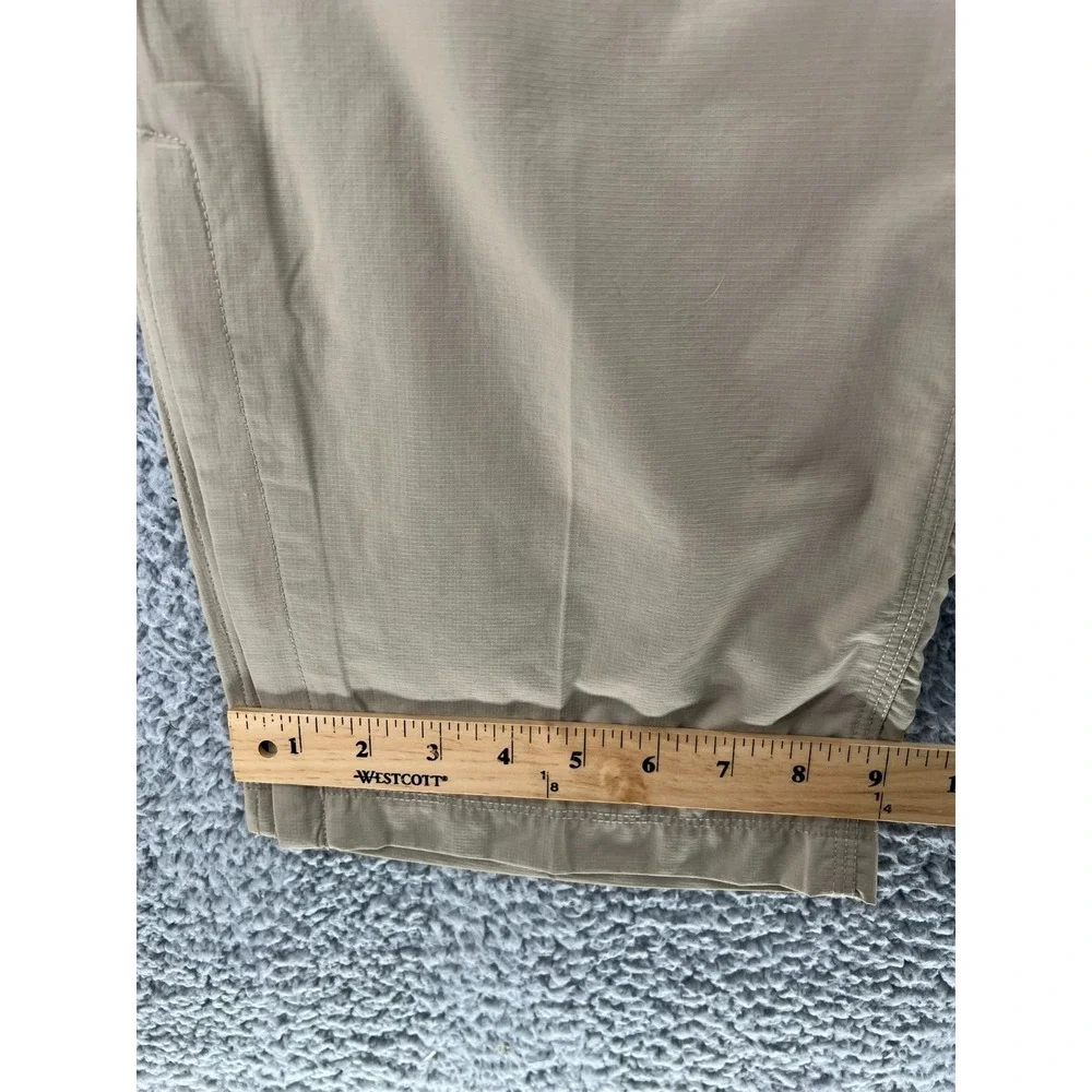 THE NORTH FACE Cargo Convertible Pants Mens 38x32 Tan‎ Soft Nylon Hiking Outdoor
